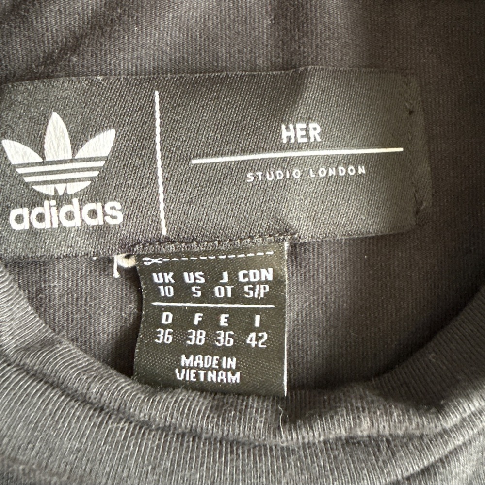 Adidas Originals Her Studio London Black Long-sSeeve Dress S - Picture 5 of 9